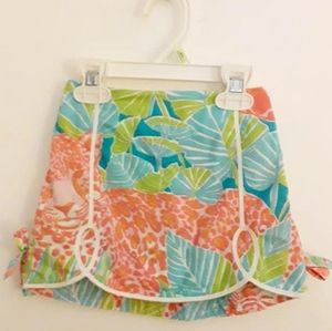 Lilly Pulitzer Vintage print Girls skorts S4